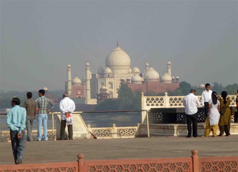 Agra Fort giving Taj Mahal View