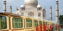 Taj Mahal by train