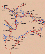 Trekking Map of Himachal Pradesh